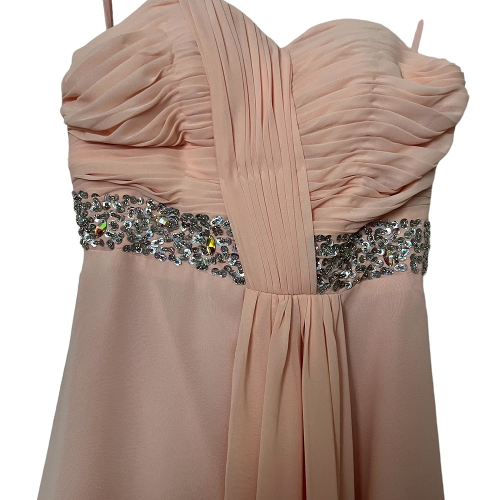 Drapery flowy bridesmaid Dress, size 10 - Picture 2 of 7